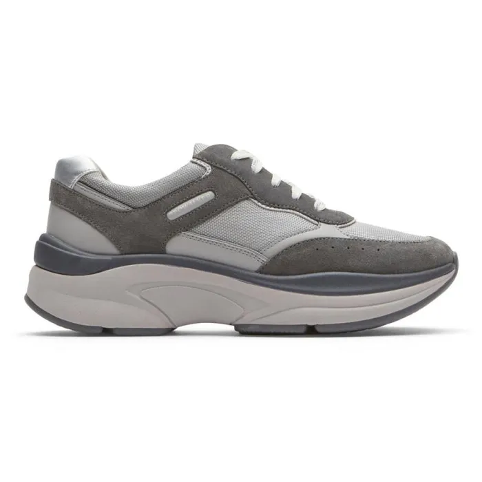 Women Rockport Sneakers Prowalker Eco Sneaker Grey Suedetextile Eco