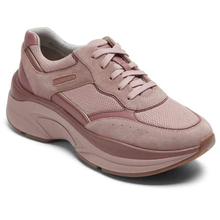 Women Rockport Sneakers Prowalker Eco Sneaker Mauve Suedetextile Eco
