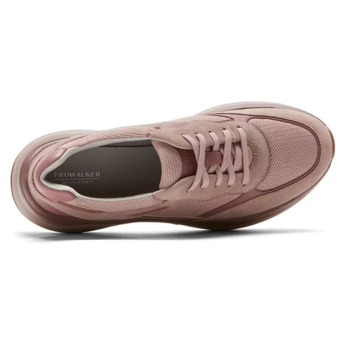 Women Rockport Sneakers Prowalker Eco Sneaker Mauve Suedetextile Eco