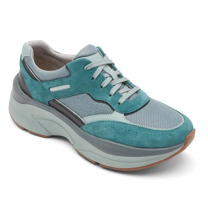 Women Rockport Sneakers Prowalker Eco Sneaker Verdigris Suedetextile Eco