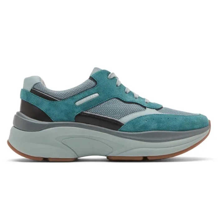 Women Rockport Sneakers Prowalker Eco Sneaker Verdigris Suedetextile Eco