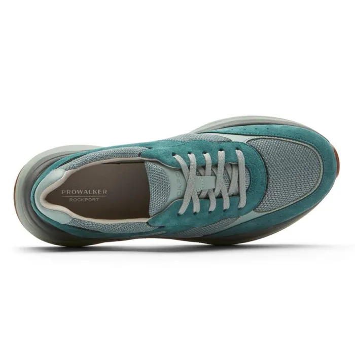 Women Rockport Sneakers Prowalker Eco Sneaker Verdigris Suedetextile Eco
