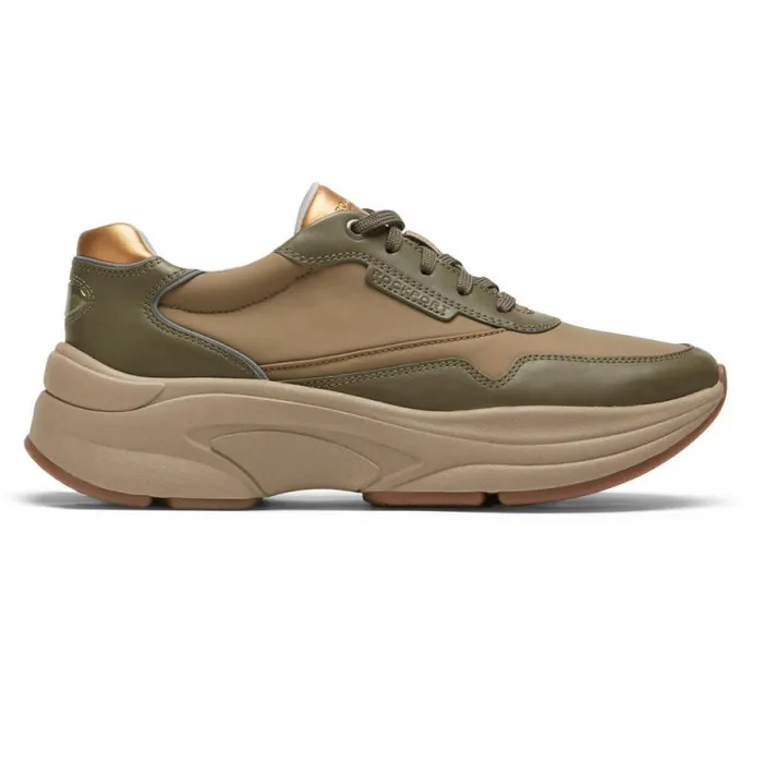 Women Rockport Sneakers Prowalker NEXT Sneaker Forest Lthrtextile