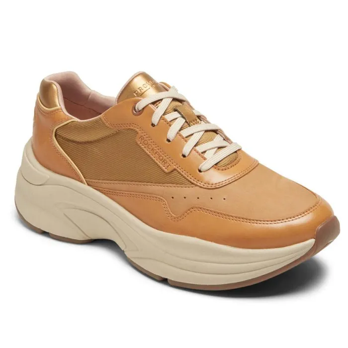 Women Rockport Sneakers Prowalker NEXT Sneaker Honey Lthrnubucktextile