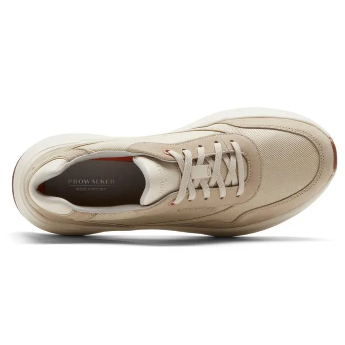 Women Rockport Sneakers Prowalker NEXT Sneaker Taupe Nubucktextile