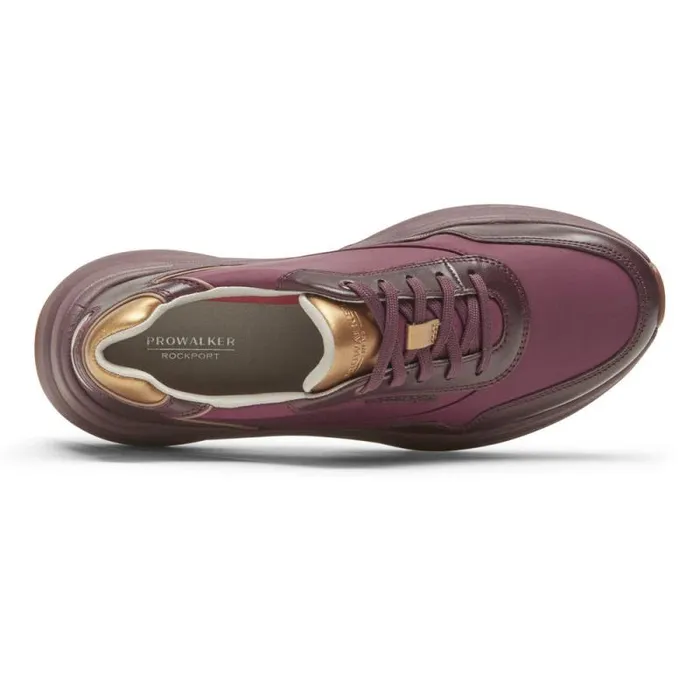 Women Rockport Sneakers Prowalker NEXT Sneaker Tawny Port Lthrtextile