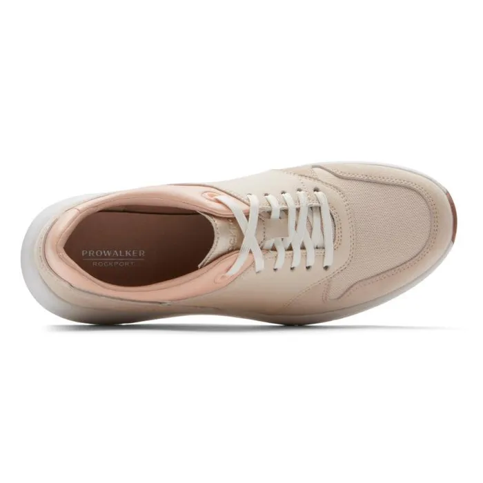 Women Rockport Sneakers ProWalker TruStride II Sneaker Vanilla Combo Eco