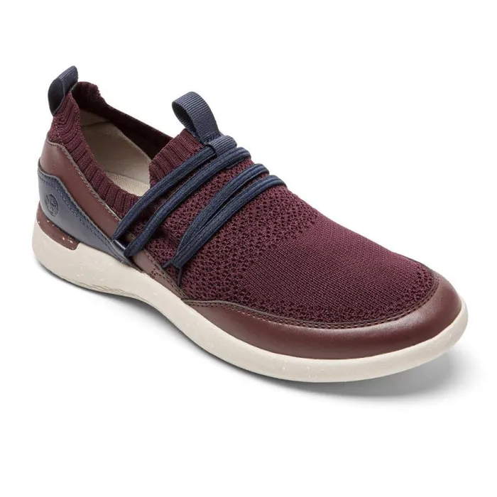Women Rockport Sneakers TruFLEX Fly Washable Bungee Sneaker Oxblood