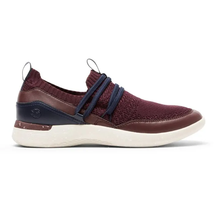 Women Rockport Sneakers TruFLEX Fly Washable Bungee Sneaker Oxblood