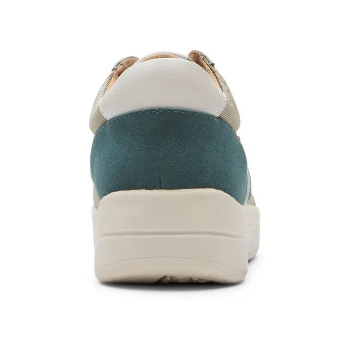 Women Rockport Sneakers TruFLEX Navya Retro Sneaker Green Textilesynthetic Eco