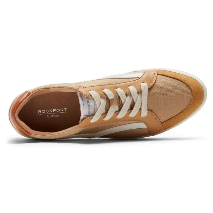Women Rockport Sneakers TruFLEX Navya Retro Sneaker Mustard Textilesynthetic Eco