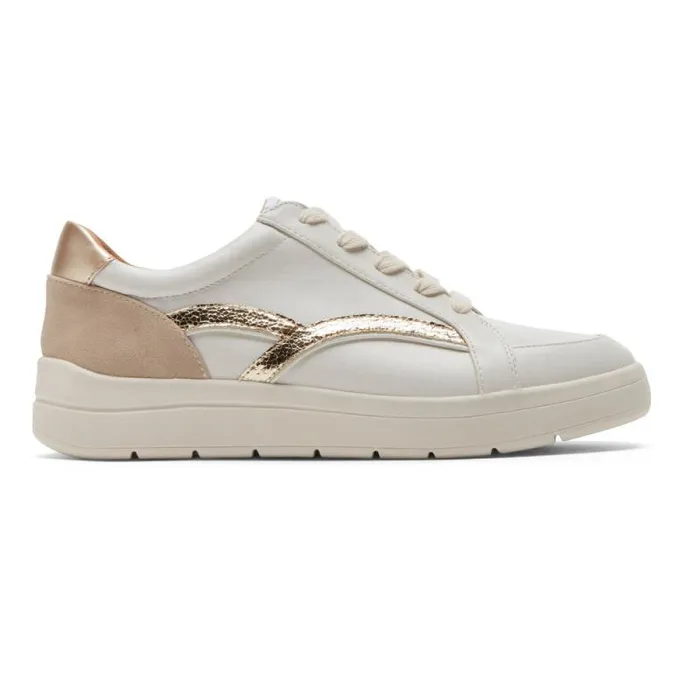 Women Rockport Sneakers TruFLEX Navya Retro Sneaker White Party Textilesynthetic