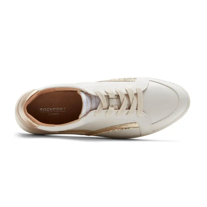 Women Rockport Sneakers TruFLEX Navya Retro Sneaker White Party Textilesynthetic