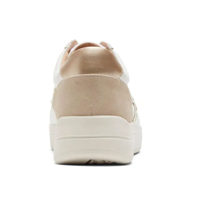 Women Rockport Sneakers TruFLEX Navya Retro Sneaker White Party Textilesynthetic