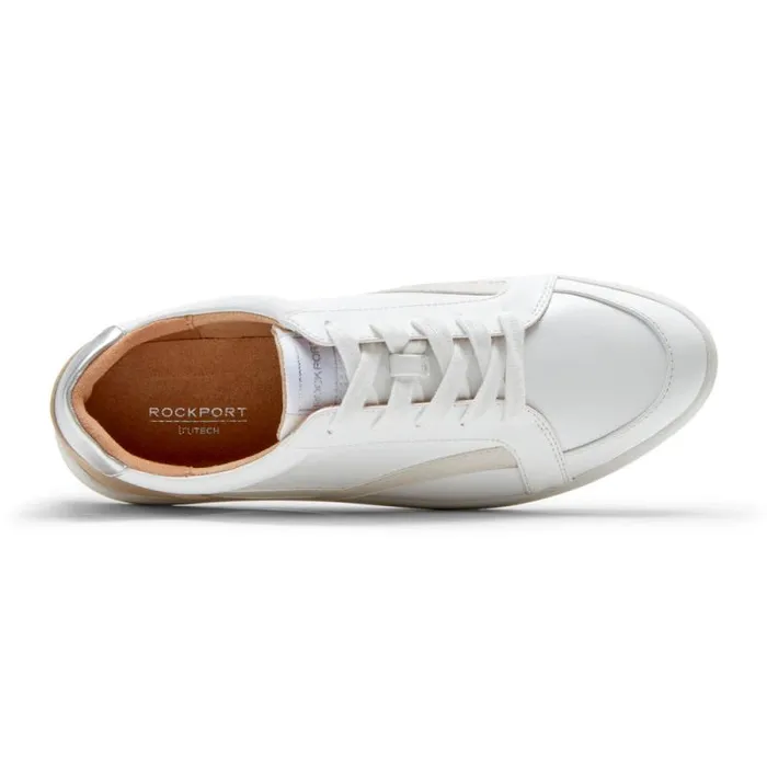 Women Rockport Sneakers TruFLEX Navya Retro Sneaker White Textilesynthetic Eco