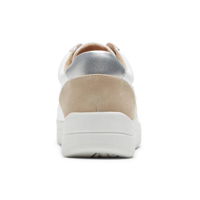 Women Rockport Sneakers TruFLEX Navya Retro Sneaker White Textilesynthetic Eco