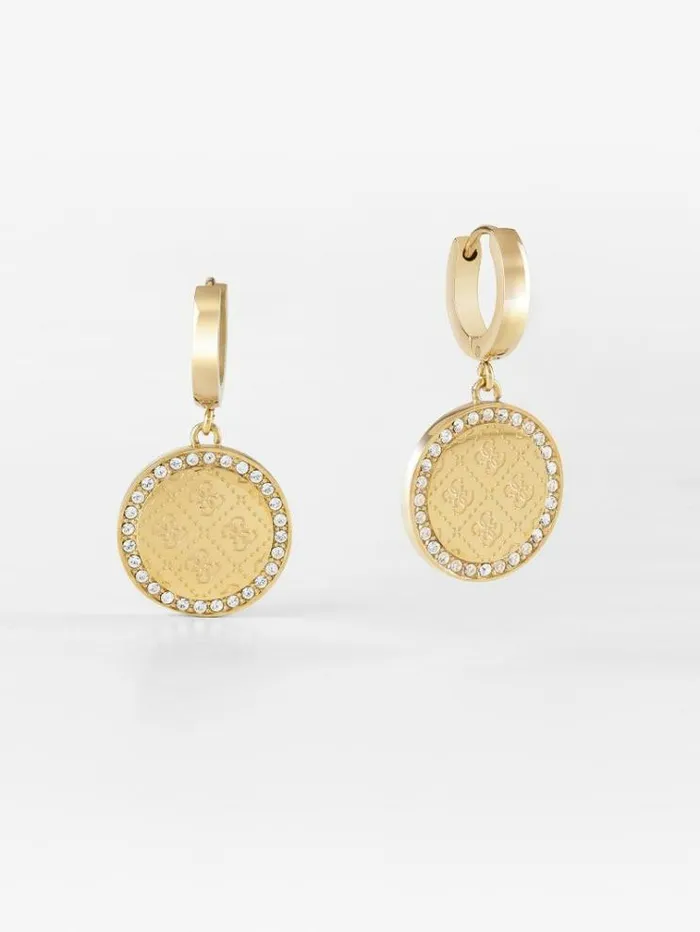 Women round Harmony Earrings Gold Guess Jewellery