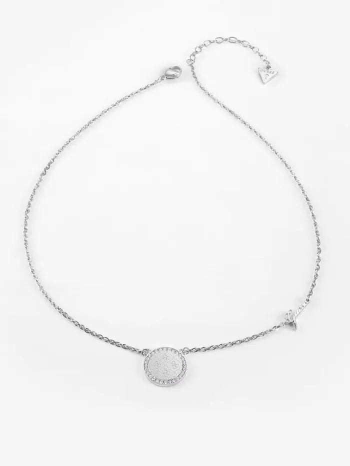 Women round Harmony Necklace Silver Guess Jewellery