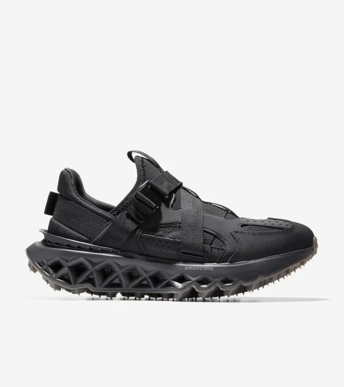 Women Running Shoes Cole Haan 5ZERGRAND Monk Strap Running Shoe Black