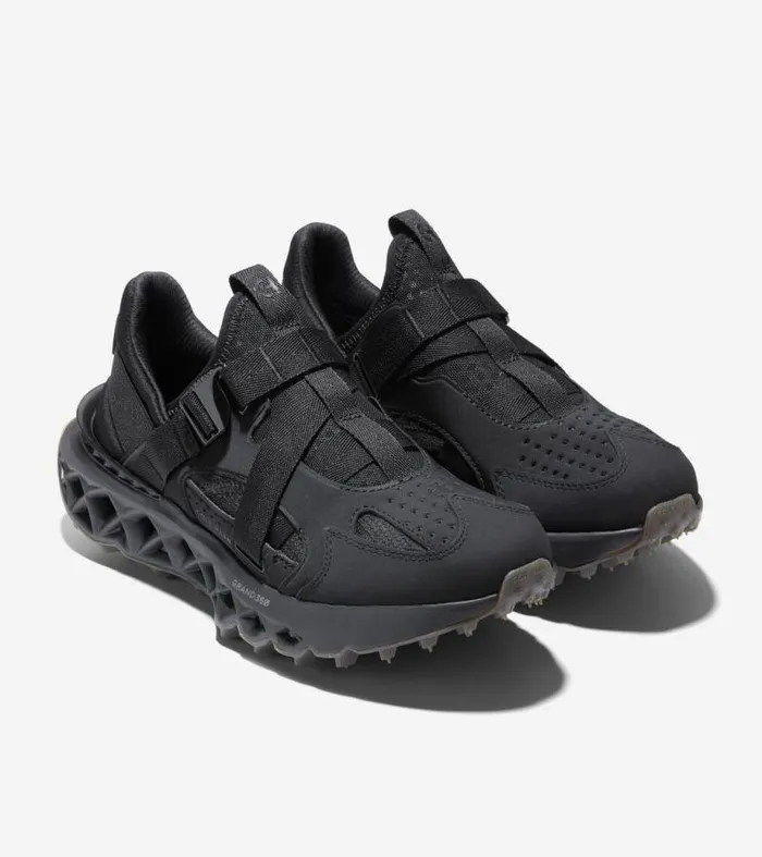 Women Running Shoes Cole Haan 5ZERGRAND Monk Strap Running Shoe Black