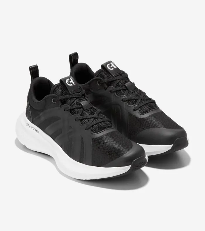 Women Running Shoes Cole Haan ZERGRAND City XTrainer Sneakers Blackgray Pinstripeoptic White