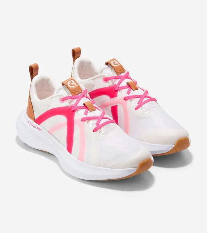 Women Running Shoes Cole Haan ZERGRAND City XTrainer Sneakers Knockout Pinknaturaloptic White