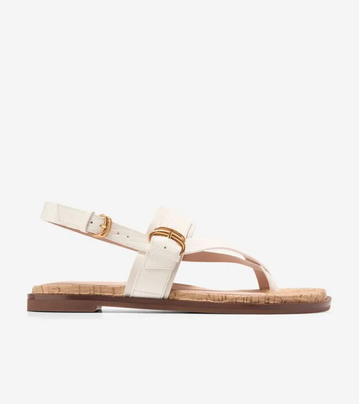 Women Sandals Cole Haan Anica Lux Buckle Sandals Ivorynatural