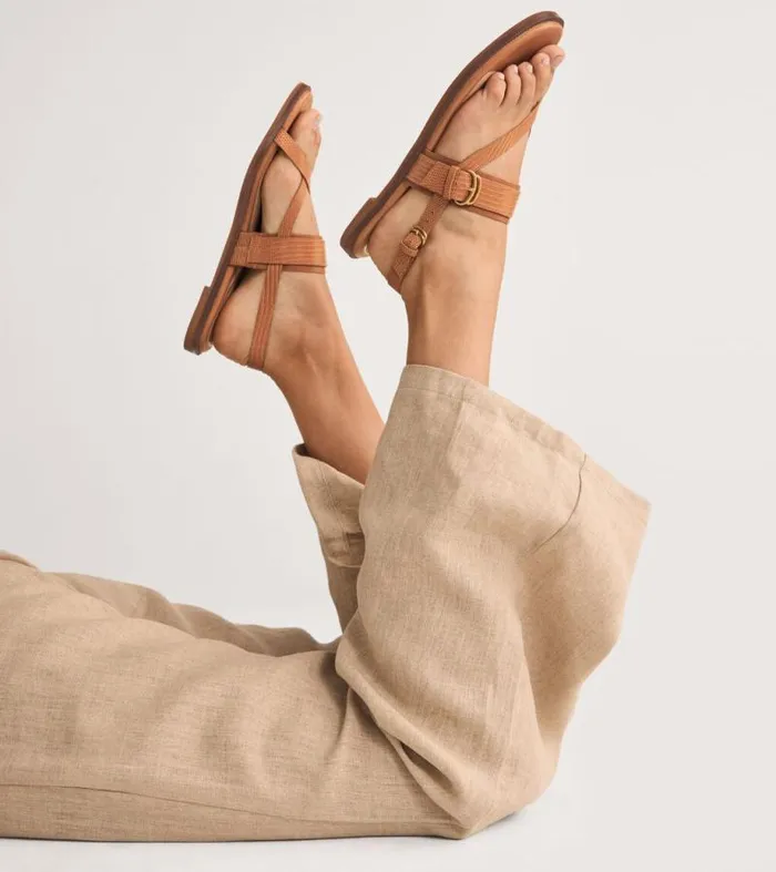 Women Sandals Cole Haan Anica Lux Buckle Sandals Pecan Brown