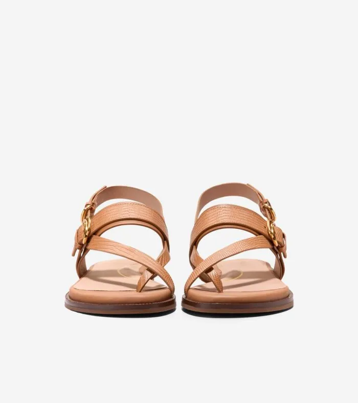 Women Sandals Cole Haan Anica Lux Buckle Sandals Pecan Brown