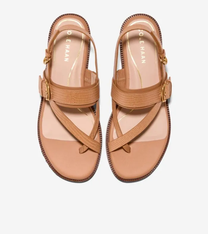 Women Sandals Cole Haan Anica Lux Buckle Sandals Pecan Brown