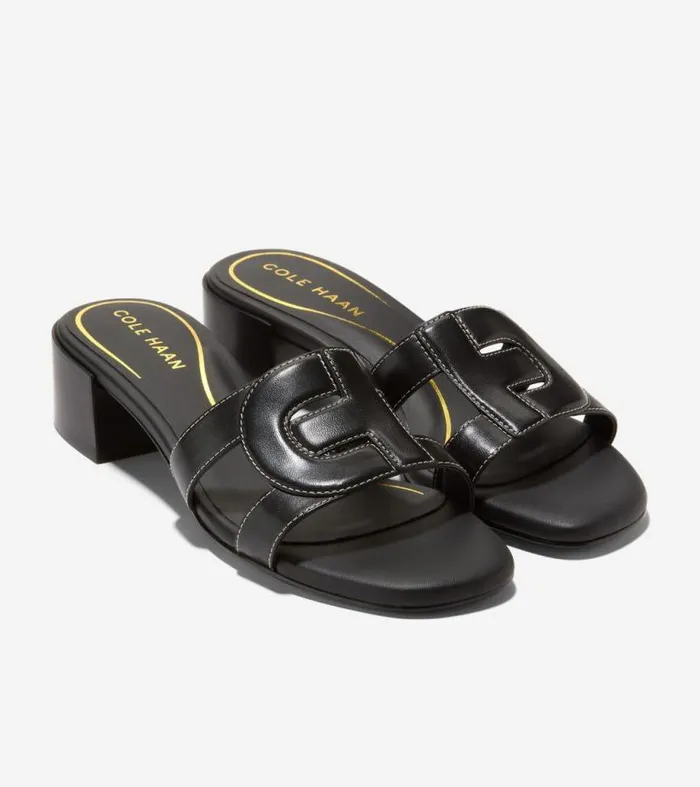 Women Sandals Cole Haan Chrisee Block Heel Sandals Black