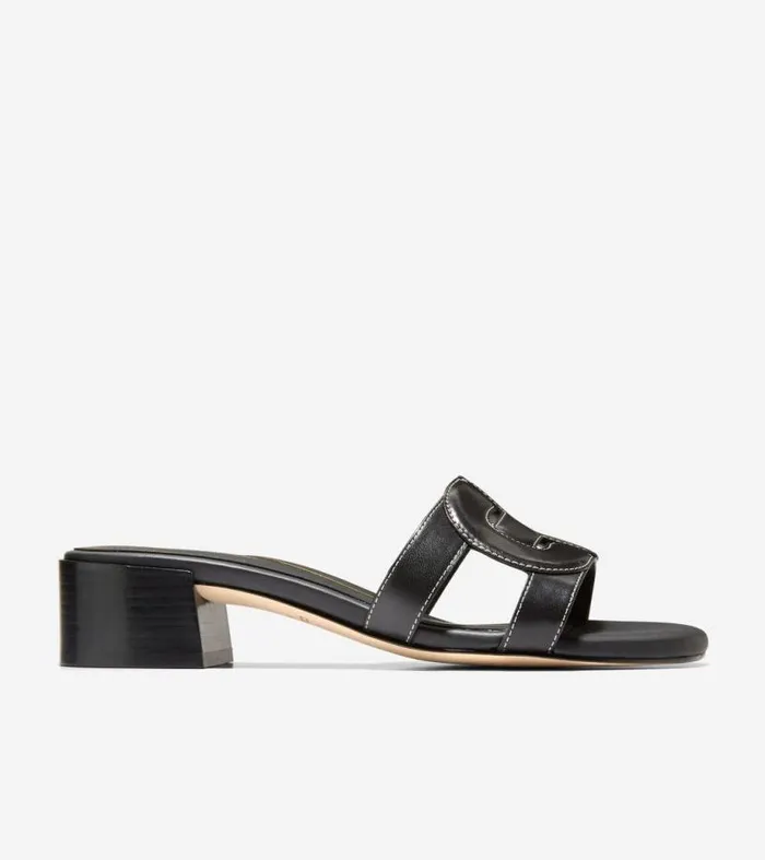 Women Sandals Cole Haan Chrisee Block Heel Sandals Black