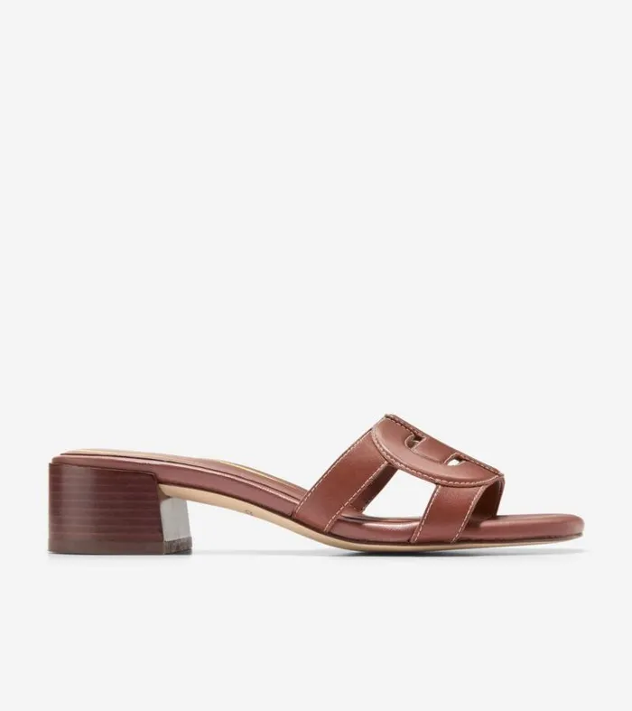 Women Sandals Cole Haan Chrisee Block Heel Sandals Cuoio
