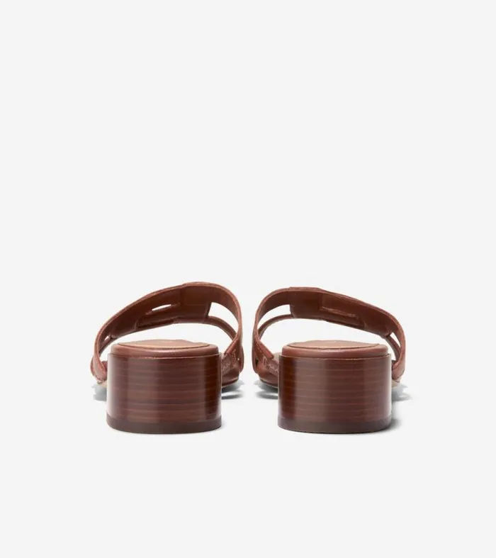 Women Sandals Cole Haan Chrisee Block Heel Sandals Cuoio