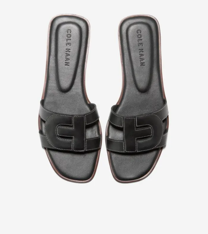 Women Sandals Cole Haan Chrisee Slide Sandals Black