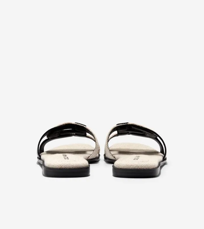 Women Sandals Cole Haan Chrisee Slide Sandals Blacknatural