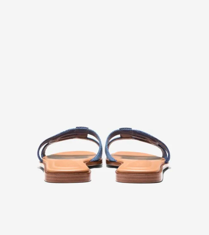 Women Sandals Cole Haan Chrisee Slide Sandals Denimcaramel