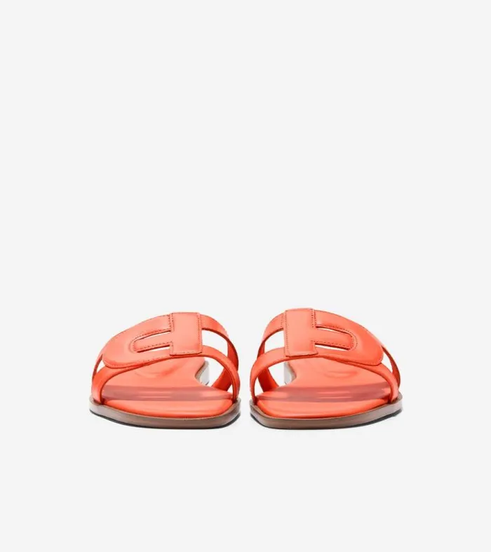 Women Sandals Cole Haan Chrisee Slide Sandals Nasturtium Orange