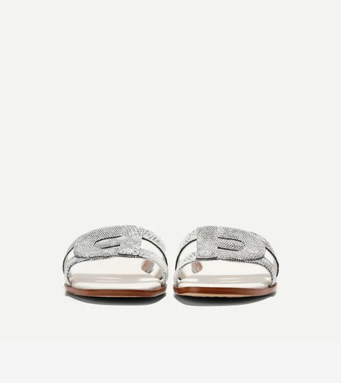 Women Sandals Cole Haan Chrisee Slide Sandals Snake Printivory