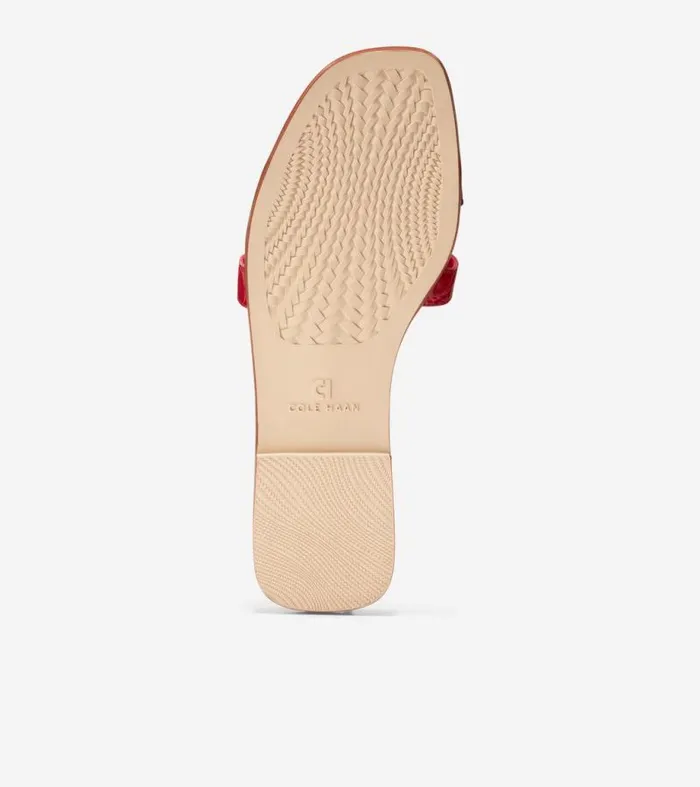 Women Sandals Cole Haan Chrisee Slide Sandals True Red Croc Print