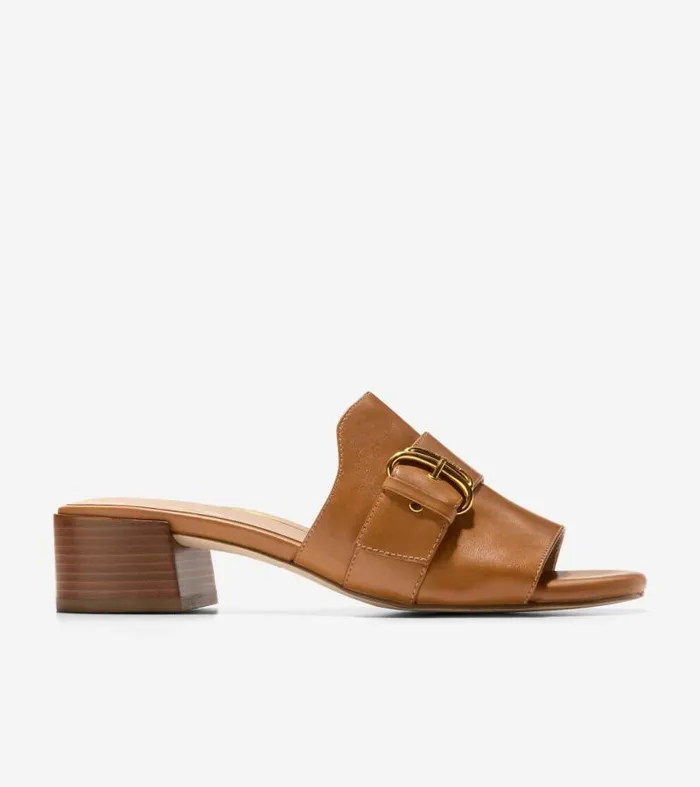 Women Sandals Cole Haan Crosby Slide Sandals Caramel