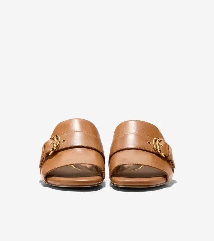 Women Sandals Cole Haan Crosby Slide Sandals Caramel