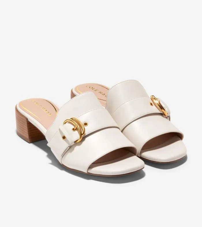 Women Sandals Cole Haan Crosby Slide Sandals Ivory