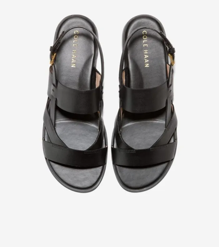 Women Sandals Cole Haan Fawn Sandals Black Leather