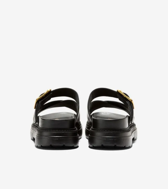 Women Sandals Cole Haan Fraya Slide Sandals Black Leather