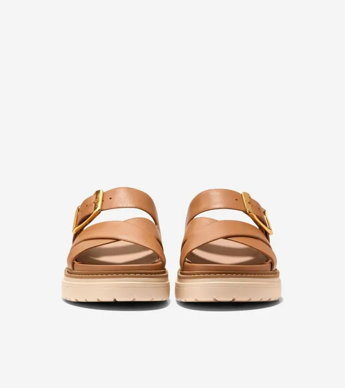 Women Sandals Cole Haan Fraya Slide Sandals Caramel