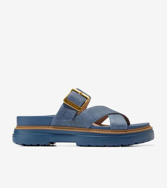 Women Sandals Cole Haan Fraya Slide Sandals Denim