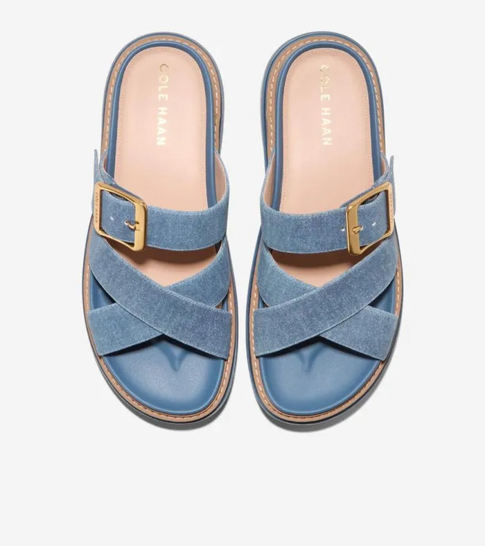 Women Sandals Cole Haan Fraya Slide Sandals Denim