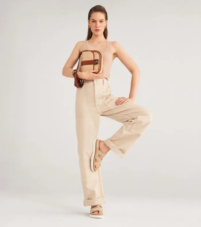 Women Sandals Cole Haan Fraya Slide Sandals Natural