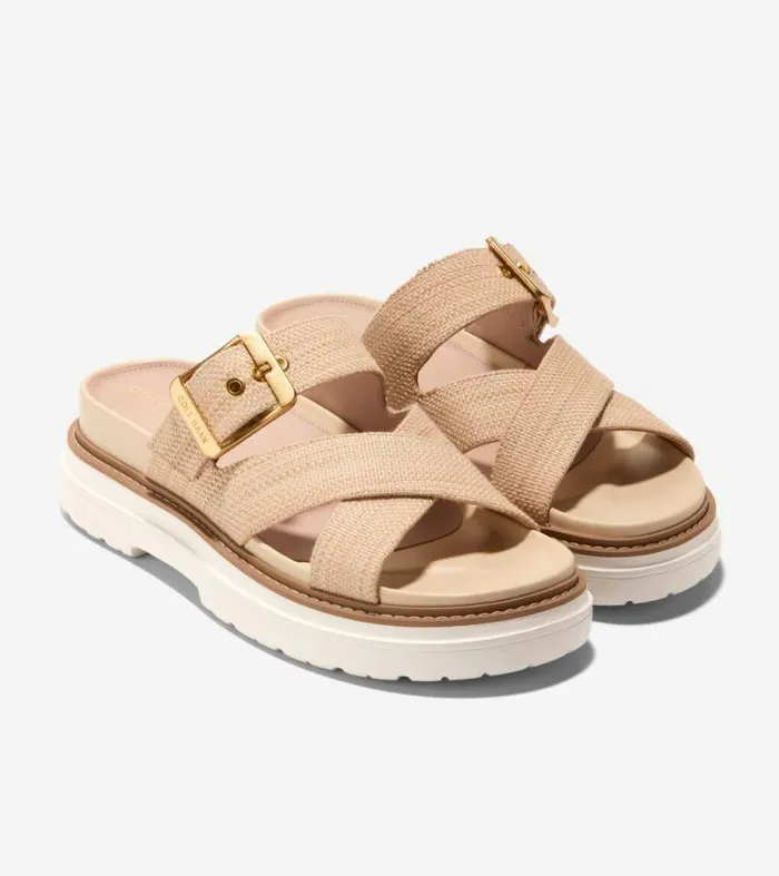 Women Sandals Cole Haan Fraya Slide Sandals Natural